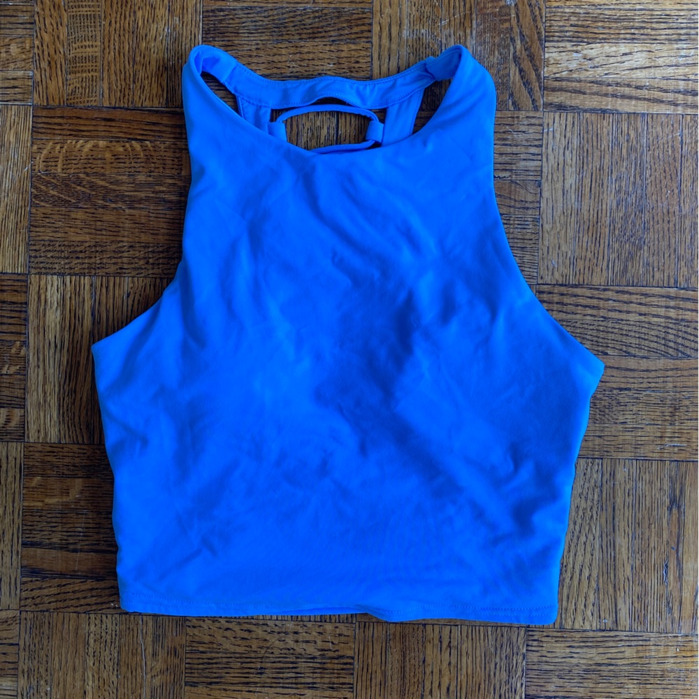 ALO Yoga Cobalt High-Neck Sports Bra